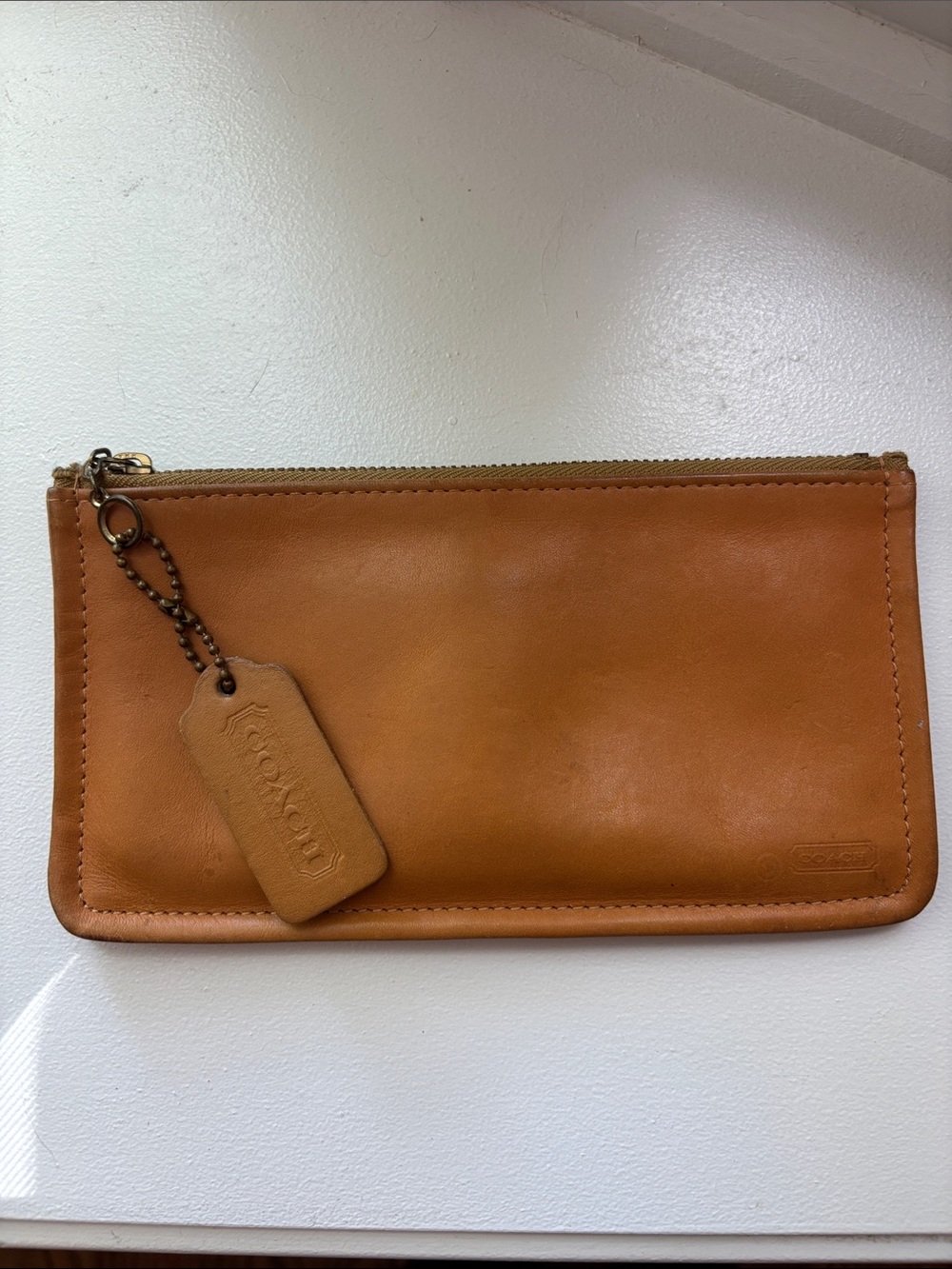 Coach Leather Skinny Pouch